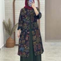 مانتو جیب در پیله طرح سوزندوزی