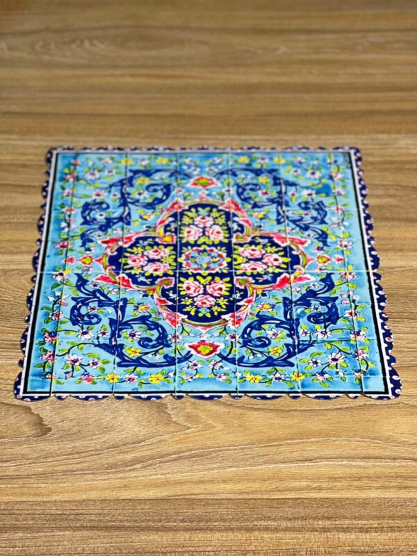 رومیزی مربع عسلی 30در30