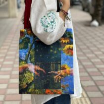 ساک دستی پارچه ای نقاشی آفرینش آدم