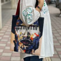 ساک دستی پارچه ای نقاشی مدرن