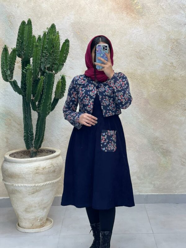 ست پرناز گلگلی سورمه ای