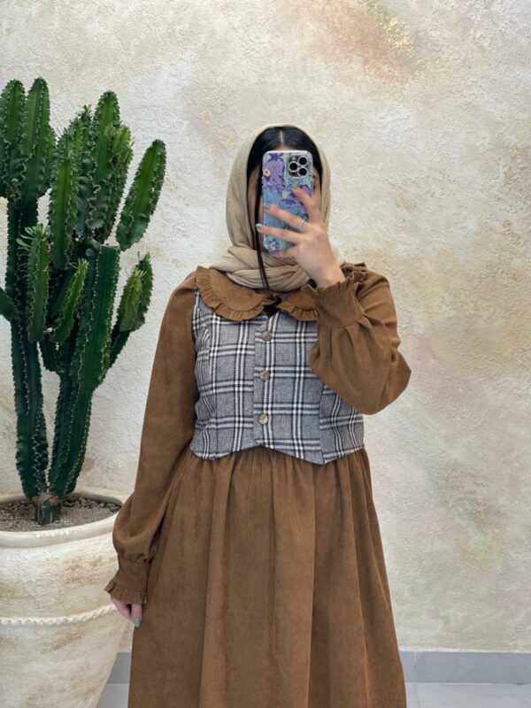 ست دو تیکه ماهنی پاییزه نسکافه ای کرم