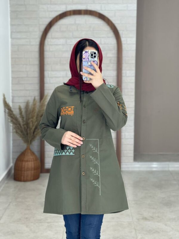 مانتو زنبق سبز
