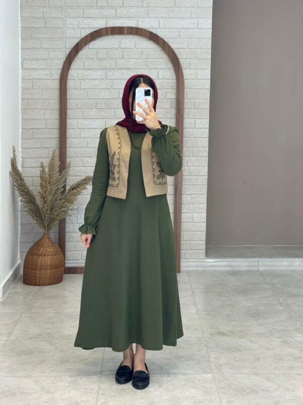 ست دو تیکه دیارا یشمی نسکافه ای