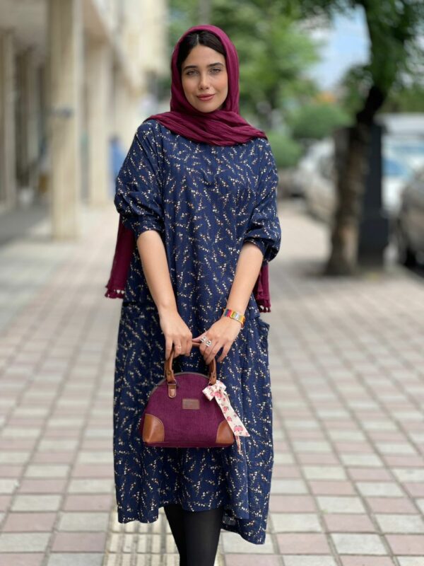 پیراهن آیگل سورمه ای گل گلی