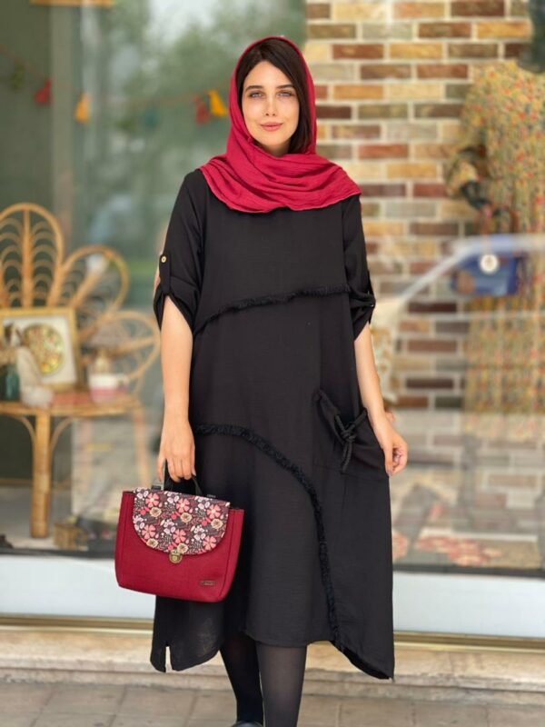 پیراهن ارکیده مشکی