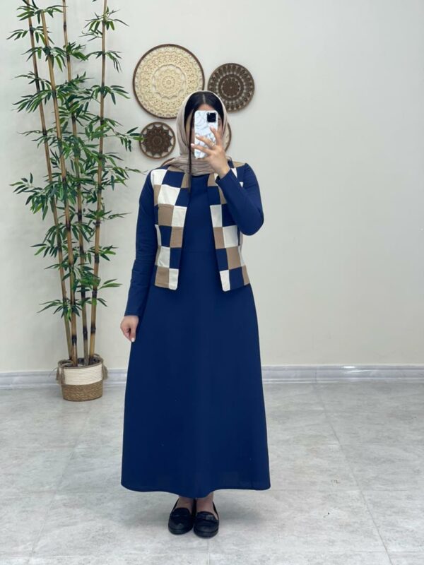 کت و سارافون آسو سورمه ای کرم