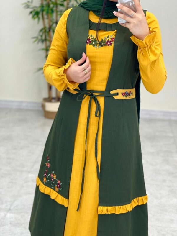 ست کاترینا خردلی یشمی