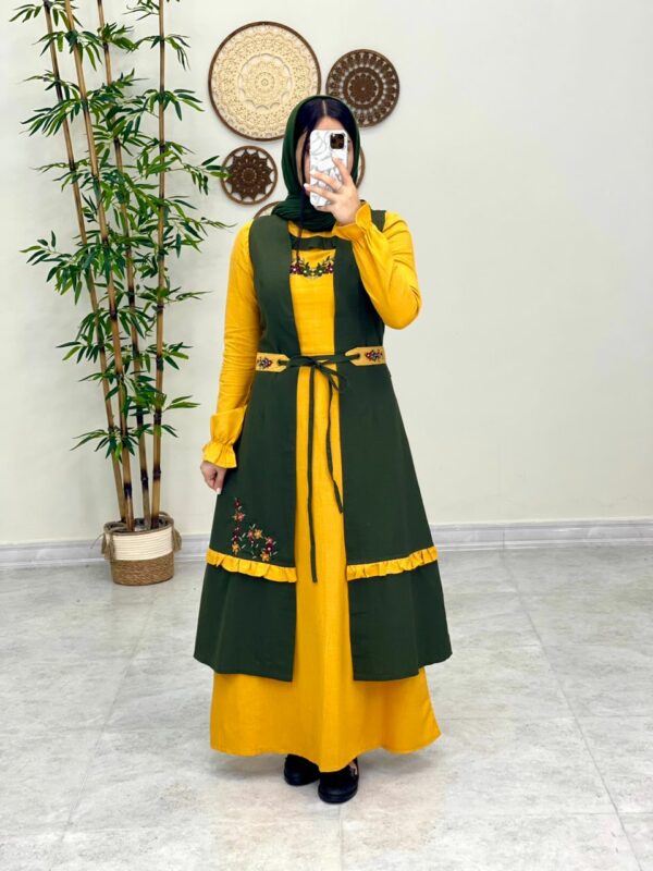 ست کاترینا خردلی یشمی