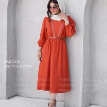 پیراهن سولینا نارنجی