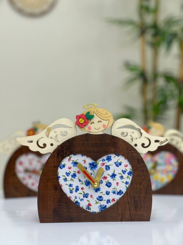 ساعت رومیزی فرشته آبی