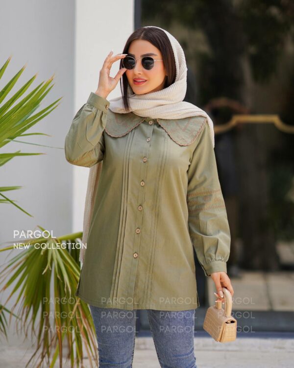 مانتو آذین زیتونی