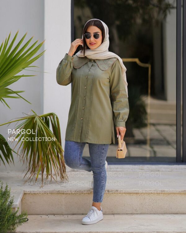 مانتو آذین زیتونی