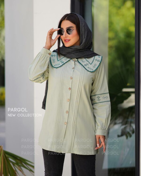 مانتو آذین کاهویی