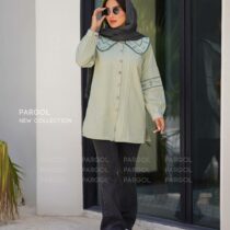 مانتو آذین کاهویی
