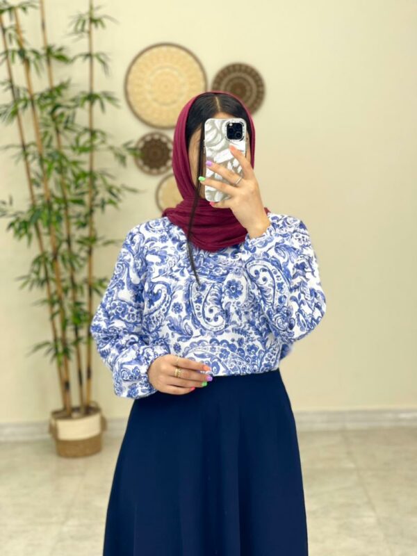 ست شومیز دامن سوفی سورمه ای