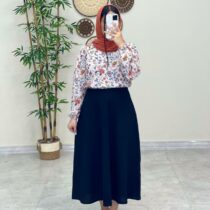 ست شومیز دامن سوفی مشکی