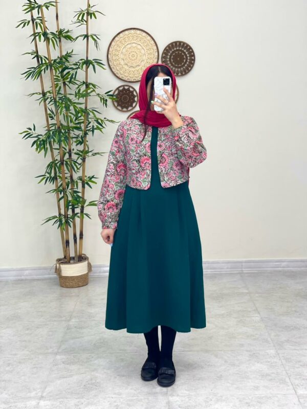 ست دو تیکه دیانا سبز سرخابی
