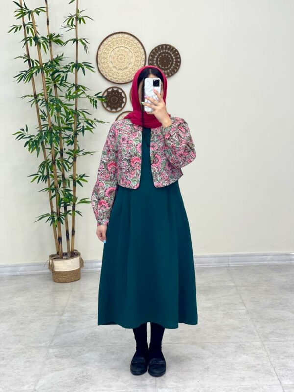 ست دو تیکه دیانا سبز سرخابی