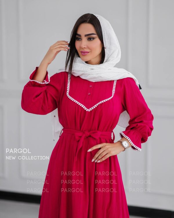 پیراهن آیدا سرخابی