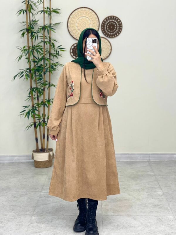 ست دو تیکه هانا کرم نسکافه ای پاییزه