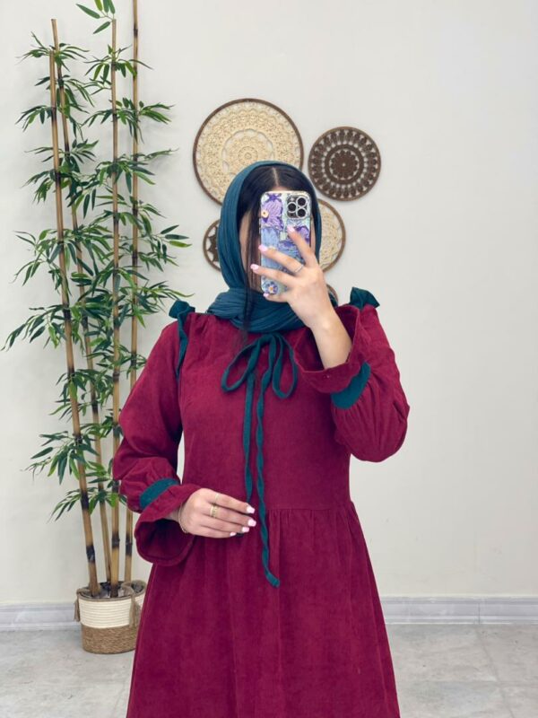 پیراهن کبریتی چیناز قرمز کله غازی پاییزه