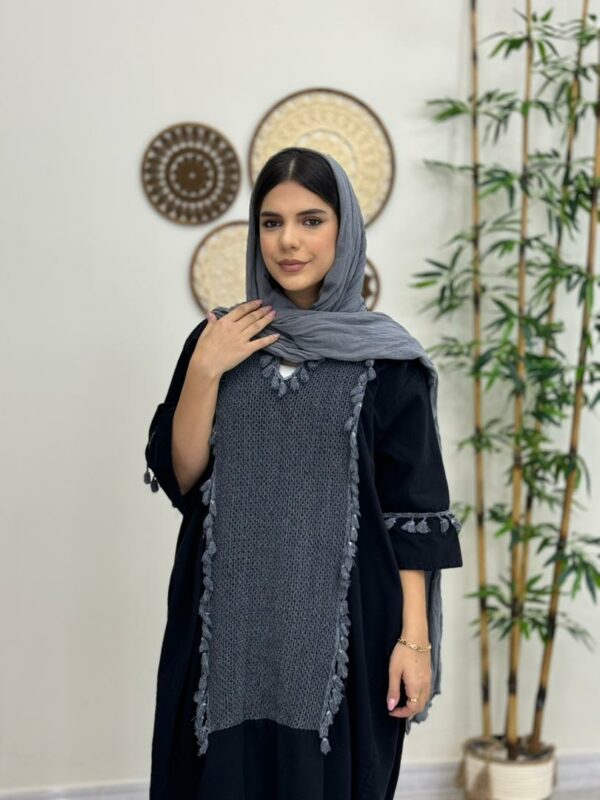 پیراهن قلاب بافی مشکی