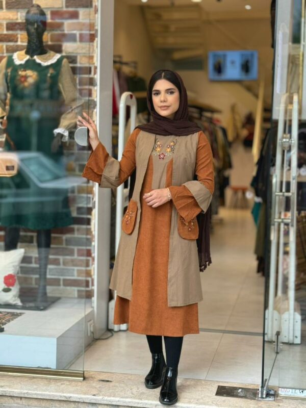 ست پاییزه سروا نسکافه ای آجری