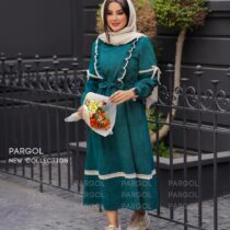 پیراهن نگین سبز کله غازی