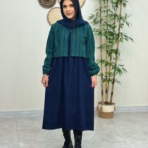 ست دو تیکه گندم سورمه ای کله غازی