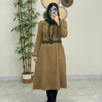 پیراهن پاییزی پرواز  نسکافه ای یشمی