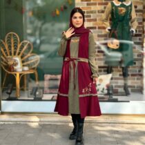 ست کاترینا پاییزه یشمی زرشکی