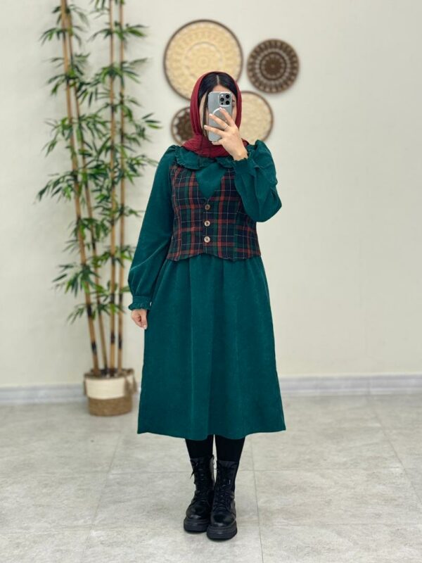 ست دو تیکه ماهنی پاییزه سبز کله غازی
