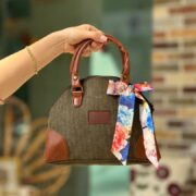 کیف دوشی ترنج سبز زیتونی