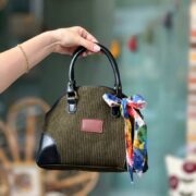 کیف دوشی ترنج سبز لجنی