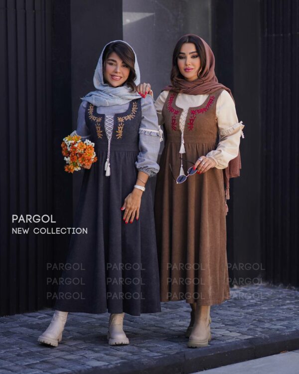 شومیز سارافون مایا طوسی روشن طوسی تیره