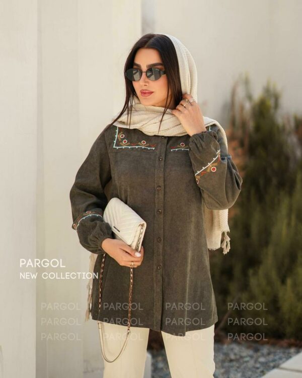 مانتو ریرا سبز زیتونی