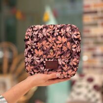 کیف دوشی نورا برگ کرم قهوه ای