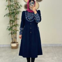 مانتو ملیسا کبریتی سورمه ای