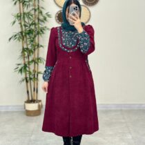 مانتو ملیسا کبریتی زرشکی