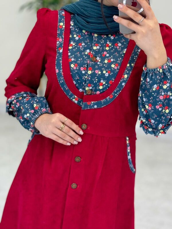 مانتو ملیسا کبریتی قرمز