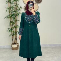 مانتو ملیسا کبریتی سبز لجنی