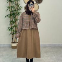 ست شیرین نسکافه ای پیچازی ریز نارنجی
