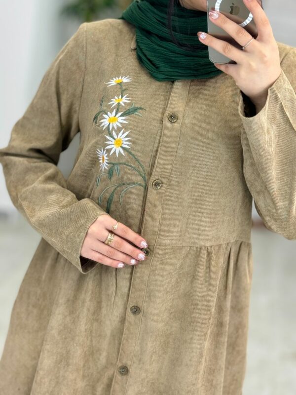 مانتو کبریتی بابونه نسکافه ای