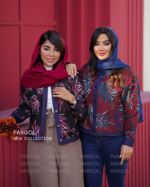 کت آنوشا مشکی برگدار