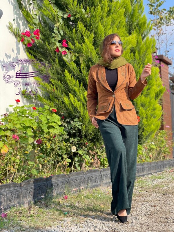 کت شلوار آترین آجری کله غازی