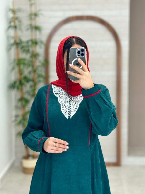 پیراهن کبریتی نیلی کله غازی
