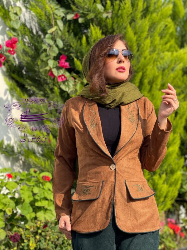 کت شلوار آترین آجری کله غازی