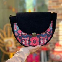 کیف سایه سنتی سرمه ای قرمز