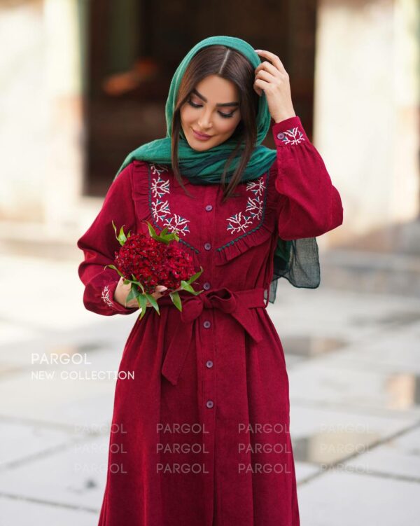 پیراهن آلیا زرشکی